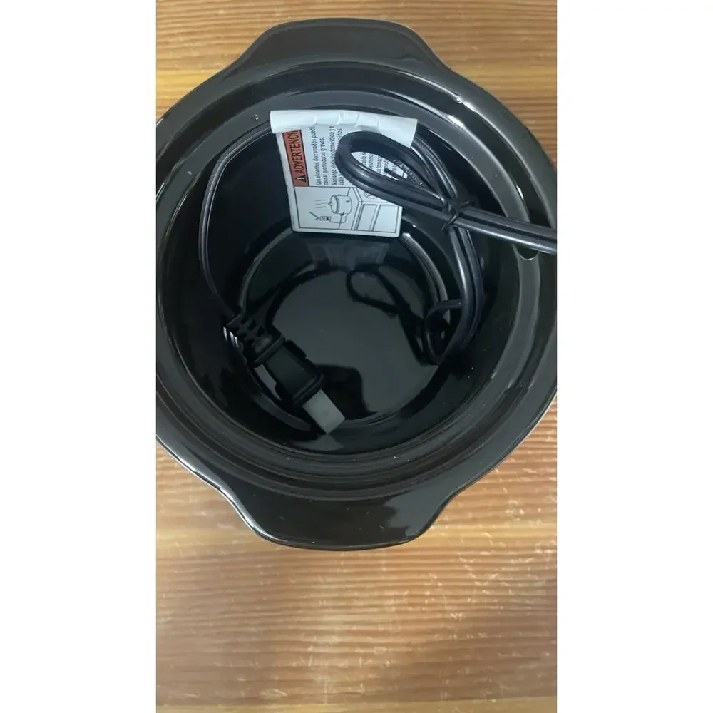 Qvin C.Vin 0.65 Qt Mini Slow Cooker Blue Fondue Pot Food Warmer
